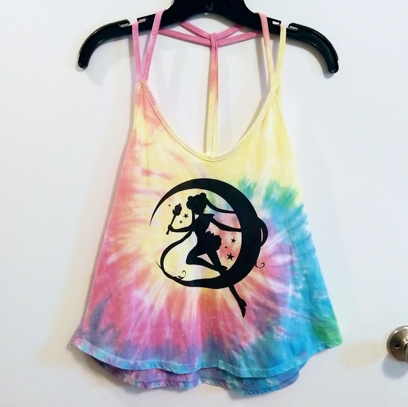 Hot Topic Tops - Sailor Moon tie-dye tank